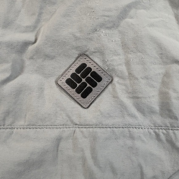 Columbia PFG Shirt Large Gray Utility Gorpcore Tactical Outdoor Minimalist Fish - Picture 4 of 8